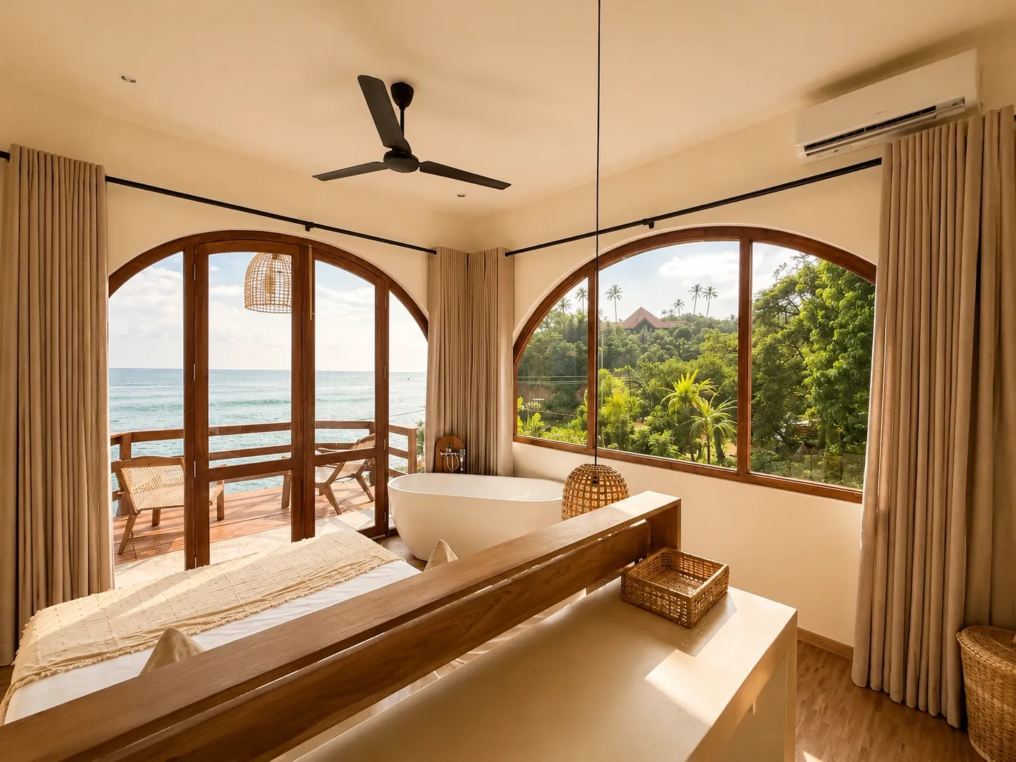 Cliffside outdoor tub