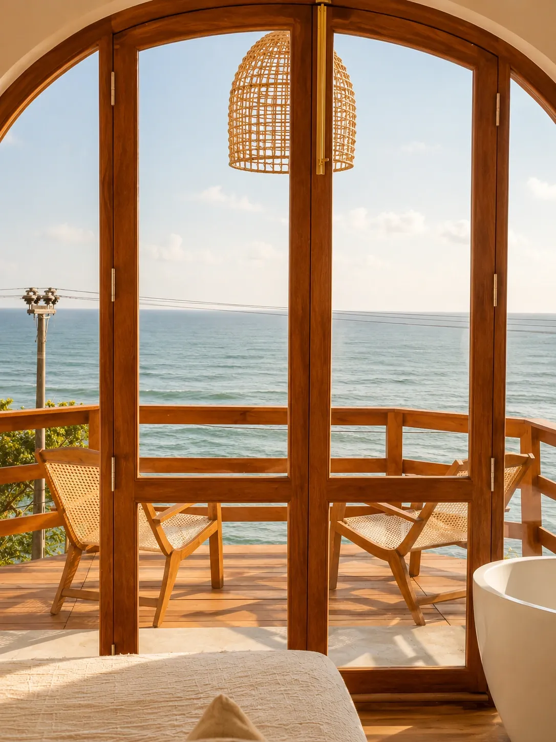Boho arch suite with sea view
